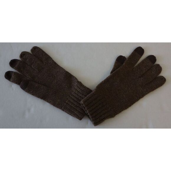Men's Store At Bloomingdale's 492994 Men's OS Camel/Brown Marled Tech Gloves - Picture 4 of 7